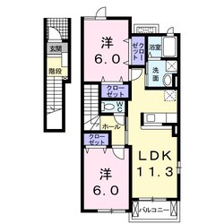 グレイスガーデンⅡ　1-015012201の物件間取画像